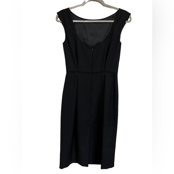 J. Crew 100% Wool Black Sheath Sleeveless Dress Size 2 - Picture 2 of 9